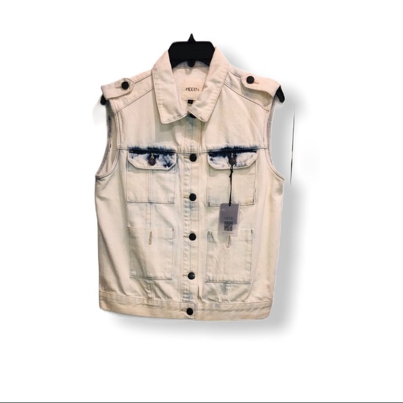 Hidden Jackets & Blazers - HIDDEN Acid Wash Denim Jean Jacket SZ S